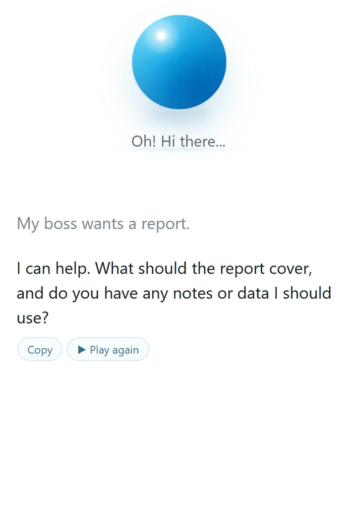 Bluey answering the vague request My boss wants a report by asking what the report should cover